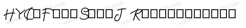 HYCuFangSongJ Regula字体转换